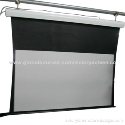 120-inch/16:9 Tab-tensioned Screen with AOK Tubular Motor, Elegant Design, Hot Selling, Good Price